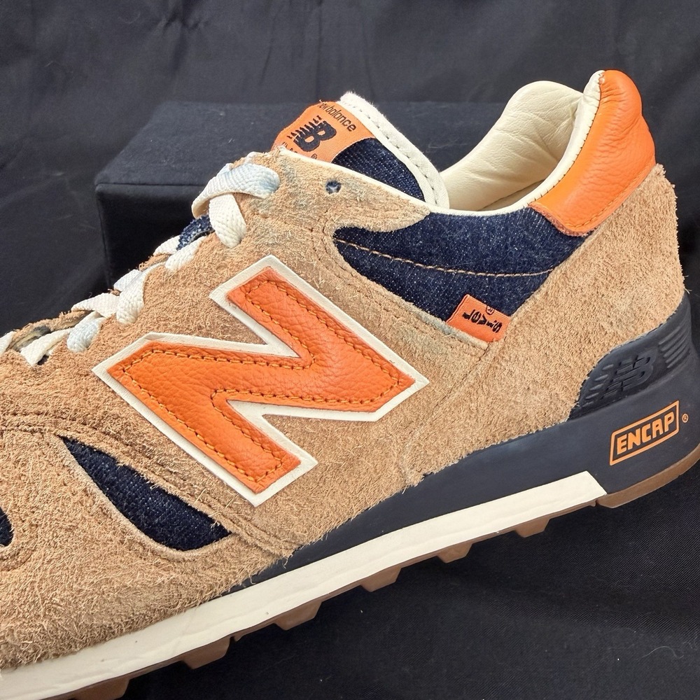 Size 10.5 Levi's x New Balance 1300 Mens M1300LV Made In USA Orange Tab Sneakers - Picture 13 of 16